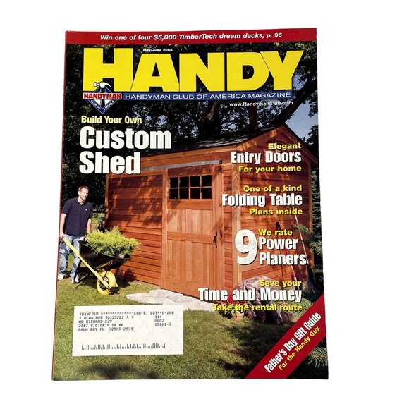 Handyman Woodworking Magazine Vol 13 Issue 70 No May Jun 2005 u Build Custom Sh - Picture 1 of 10